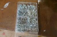 BOX OF ZINC PLATED SELF TAP SCREWS - 3