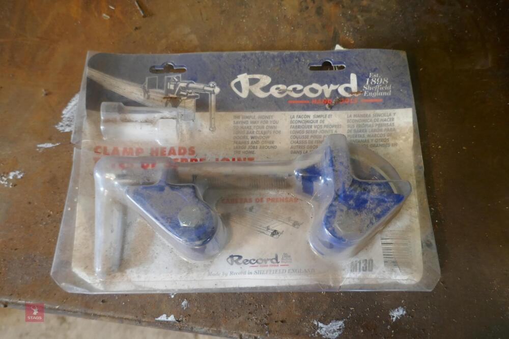 PAIR RECORD SASH CLAMP HEADS