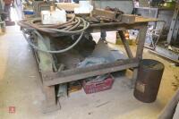 LARGE METAL WORKSHOP TABLE - 7