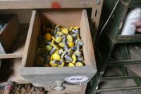 WOODEN BOX OF PLASTIC CAPPED BOLTS - 4