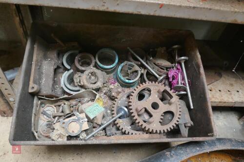 BOX OF ENGINE PARTS ETC