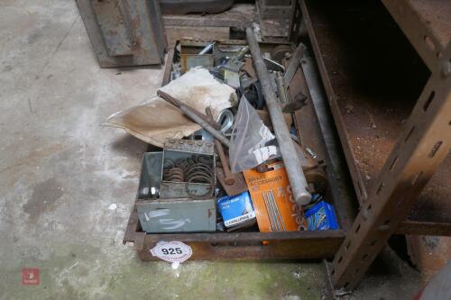 TRAY OF TOOLS, WORKSHOP SUNDRIES ETC