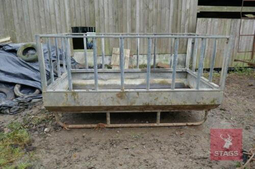 GALVANISED RECTANGULAR CATTLE FEEDER