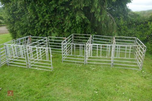 21 GALVANISED CALF REARING HURDLES