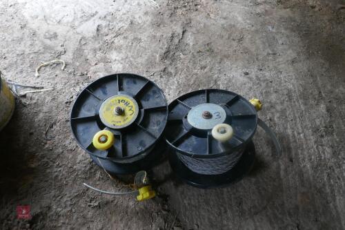 2 REELS OF ELECTRIC FENCE WIRE