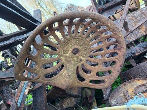 3 VINTAGE IMPLEMENT SEATS