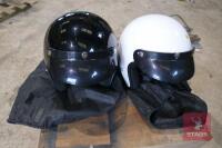 2 QUAD/MOTORCYCLE HELMETS