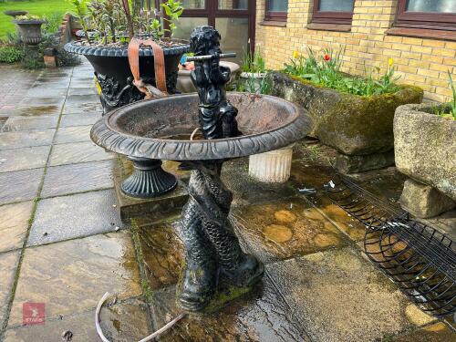 CAST BIRD BATH/ WATER FEATURE