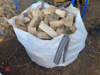 1 DUMPY BAG OF ASH LOGS - 2