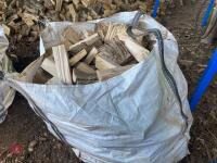 1 DUMPY BAG OF ASH LOGS - 3