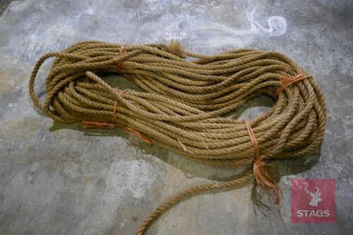 APPROX 66M OF 15MM HESSIAN ROPE