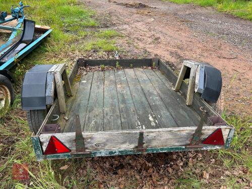 6' X 4' HOMEMADE SINGLE AXLE CAR TRAILER