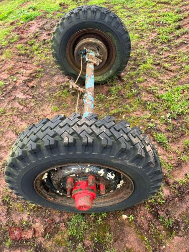 LANDROVER TRAILER AXLE & WHEELS