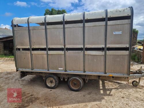 12' IFOR WILLIAMS LIVESTOCK TRAILER