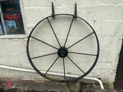 44'' CAST IRON CART WHEEL