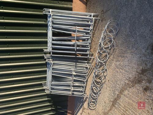 20 CALF REARING PEN FRONTS & BUCKET HOLDERS