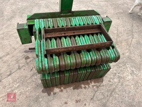 JOHN DEERE WEIGHT CARRIER & WEIGHTS