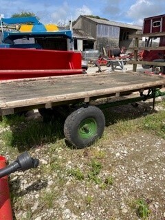 OLD 10' X 5' BALE TRAILER