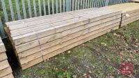 55 3M 4"X4" LENGTHS OF TIMBER - 3