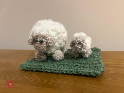 HANDMADE CROCHET EWE & LAMB