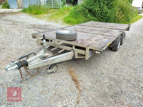 2009 IFOR WILLIAMS 14' FLATBED TRAILER