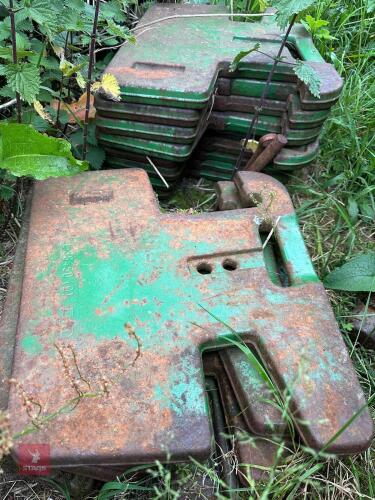 16 JOHN DEERE WAFER WEIGHTS