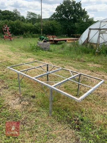 2 GALV STEEL STAGING FOR GREENHOUSE ETC