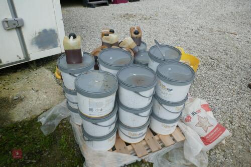 26 DRUMS OF RESIN BOUND