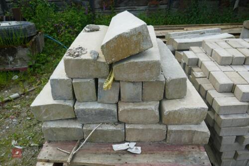 6 PALLETS OF KERB STONES