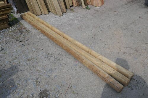 3 X 3 WOODEN RAILS