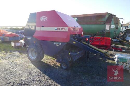 VICON RF125 OPTICUT ROUND BALER