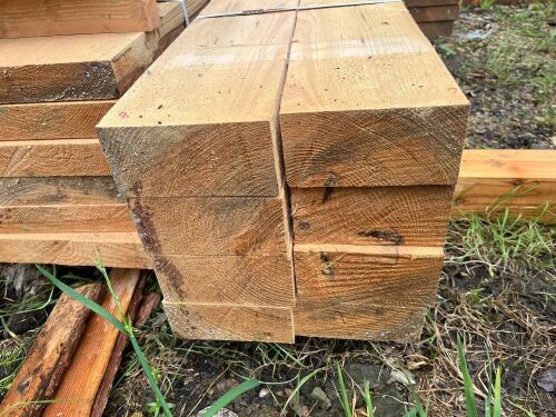 8 X 3.75M LARCH PLANKS/BEAMS (8)