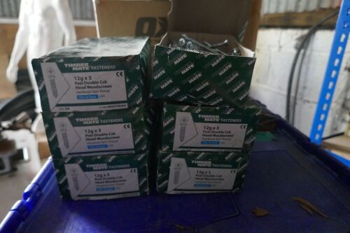 6 BOXES OF 12GX3 SCREWS