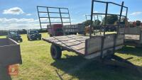 12' X 8' SINGLE AXLE BALE TRAILER - 3