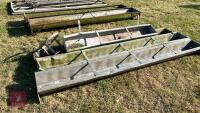 3 9' GALV TROUGHS & 1 HOOK ON TROUGH - 2