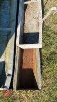 3 9' GALV TROUGHS & 1 HOOK ON TROUGH - 6