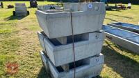 1 X 15 GALLON CONCRETE WATER TROUGH - 4