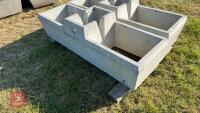 1 X 30 GALLON DOUBLE CONCRETE WATER TROUGH - 4