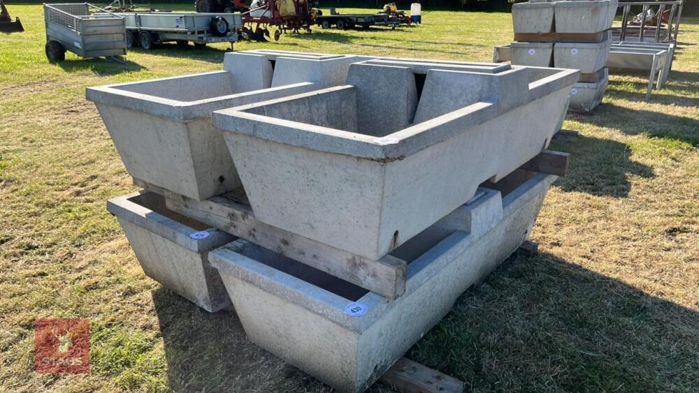 1 X 75 GALLON DOUBLE CONCRETE WATER TROUGH