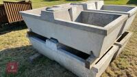 1 X 75 GALLON DOUBLE CONCRETE WATER TROUGH - 4