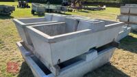 1 X 75 GALLON DOUBLE CONCRETE WATER TROUGH