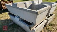 1 X 75 GALLON DOUBLE CONCRETE WATER TROUGH - 4