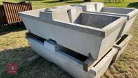 1 X 75 GALLON DOUBLE CONCRETE WATER TROUGH - 4