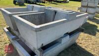 1 X 75 GALLON DOUBLE CONCRETE WATER TROUGH