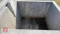 1 X 75 GALLON DOUBLE CONCRETE WATER TROUGH - 3