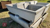 1 X 75 GALLON DOUBLE CONCRETE WATER TROUGH - 4