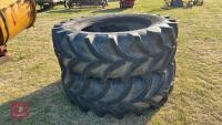 2 VREDESTEIN 520/70 R38 TRACTOR TYRES