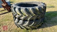 2 VREDESTEIN 520/70 R38 TRACTOR TYRES - 3