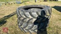 2 VREDESTEIN 520/70 R38 TRACTOR TYRES - 4