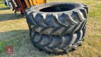 2 VREDESTEIN 520/70 R38 TRACTOR TYRES - 6